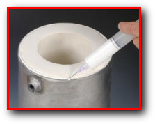 High Temperature High Strength Ceramic Adhesive Sealant with Filler